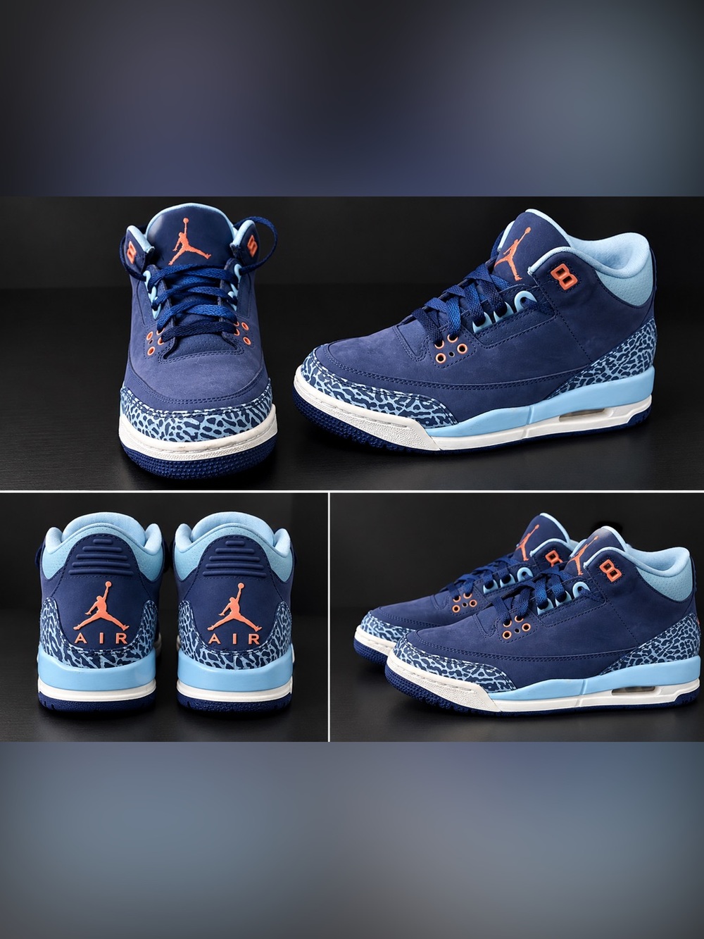 Air Jordan 3 Retro GS "Purple Dust" - Size 5.5Y (Women’s 7) - Like New